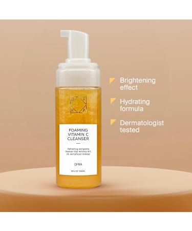 OFRA Vitamin C Cleanser | Brightening Vitamin C Cleanser for Radiant and Refreshed Skin | Daily Face Wash and Gentle for All Skin Types | Boosts Glow and Clarity | 8 oz/240 ml - Buy Online on GoSupps.com