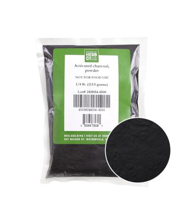 Activated Charcoal Powder, by Herb Co, Use for Body Care, Face Masks, Toothpaste, 1/4 lb 4 Ounce (Pack of 1)