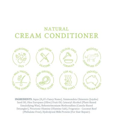 MooGoo Cream Conditioner - Gentle Moisturizing Formula for Sensitive Scalps and Dry Hair - Suitable for All Ages and Hair Types - Men and Women - Buy Online on GoSupps.com