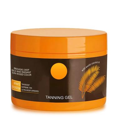 Tanning Gel Brown Tanning Luxe Gel Natural Tanning Accelerator Gel Tanning Bronzing Tan Skin Tanning Cream Balm for Sunbeds and Outdoor Sun 150g/5oz
