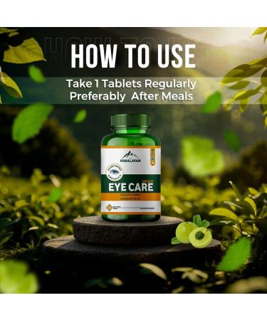 Divya Himalayan 13 Herbs Eye Support Supplement with Lutein & Zeaxanthin Plant-Based Eye Vitamins for Seniors & Adults all natural eye Supplements for Clear Vision Retinal & Macular Health 60 Tablets - Buy Online on GoSupps.com