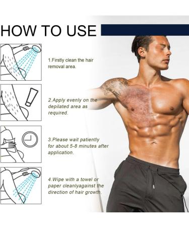 TATOS Cr me d pilation pour Les Hommes Enlevez Les Cheveux de Poitrine Les Cheveux d aisselle Les Cheveux de Jambe Doux Pas Stimulant - Buy Online on GoSupps.com