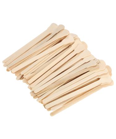 100pcs Wooden Wax Spatula Tongue Depressor Disposable Mask Hair Removal Cream Applicator For Hair Removal