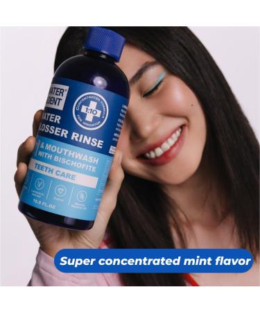 Concentrated Water flosser Rinse & Mouthwash | Add to Oral irrigator | Mint Flavor | When dilluted 186 fl.oz | Alcohol and Fluoride Free. Made in USA | Pack of 1 16.9 fl.oz WATER DENT Mint 16.9 Fl Oz (Pack of 1) - Buy Online on GoSupps.com