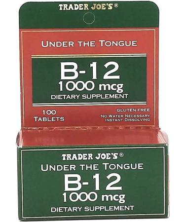Trader Joe's B-12 1000 mcg Dietary Supplement - 100 Tablets - Buy Online on GoSupps.com