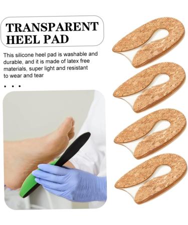 4 Pairs Transparent Silicone Heel Pads - Reusable Height Increasing Heel Covers & Cushions for Ultimate Comfort - Shoe Accessories & Protectors - Buy Online on GoSupps.com