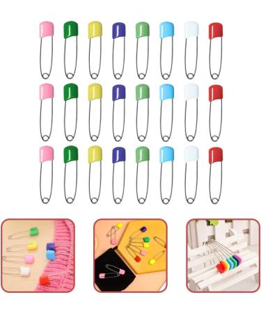 iplusmile 200 Pcs Safety Pins - Nappy, Hijab, Sewing, Girl Scout Swaps - Steel 5.4x1cm - Infant Diapers, Kilts, Household - Plastic Head - Baby Safety - Scotland Theme - Colorful - 2pcs - Buy Online on GoSupps.com