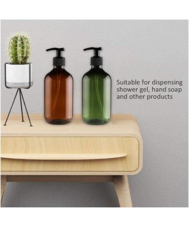 Leikance Empty Shower Gel Bottles 300ml Refillable Pump Bottles for Dispensing Lotions Shampoos 4Pcs Brown - Buy Online on GoSupps.com
