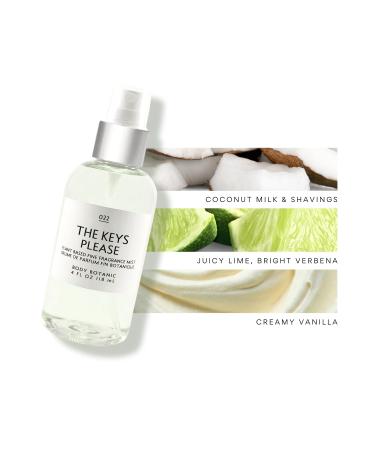 Coconut Lime Vanilla Fine Fragrance Mist 4 Fl Oz 118 mL the Scent of the Florida Keys - an irresistible fusion of Fresh Coconut Juicy Key Lime & Creamy Vanilla - with Plant Extracts - Buy Online on GoSupps.com