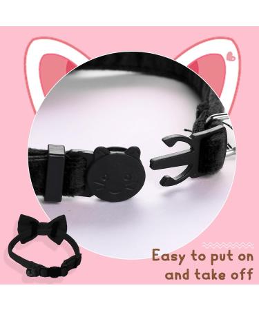 Shop Cute Breakaway Cat Collars with Bells - Personalized Neck Bands for Kittens & Puppies in Blue & Black - Ideal for Small Pets - Buy Online on GoSupps.com