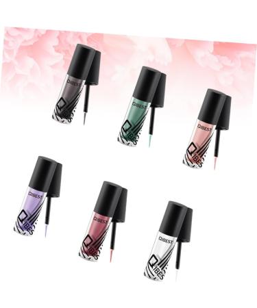 FOMIYES 6pcs Liquid Glitter Eyeshadow Sparkling Liquid Eyeliner Eye Shadow Shiny Flash Liquid Eyeshadow - Buy Online on GoSupps.com