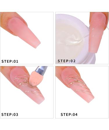 1Box Semi-Solid Nail Gel Polish Pulling Silk Aurora UV Gel Luminous Lacquer Varnish Micro Carving Art Manicure Glitter Powder - (Color: Clear) - Buy Online on GoSupps.com