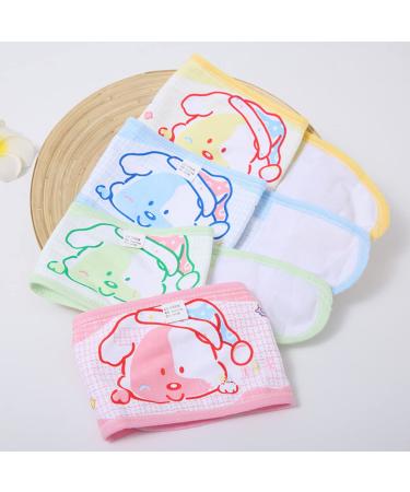 4pcs Baby Umbilical Cord Belly Bands | Bellybutton Protection Wrap for Newborn Boys and Girls | Assorted Colors | 50X13cm - Buy Online on GoSupps.com