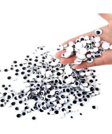 DECORA 500pcs Black Wiggle Googly Eyes for Crafts - 6mm to 12mm Self-adhesive Decorations - Buy Online on GoSupps.com