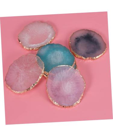 KALLORY Makeup Pallet Round Tray Nail Painting Tray Manicure Resin Palette Gel Finished Nail Art Nail Polish Medium Purple - Buy Online on GoSupps.com