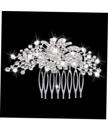 Ipetboom Bridal Wedding Hair Comb Floral Rhinestone Hair Pin Bride Hair Comb Wedding Rhinestone Hair Comb - Buy Online on GoSupps.com