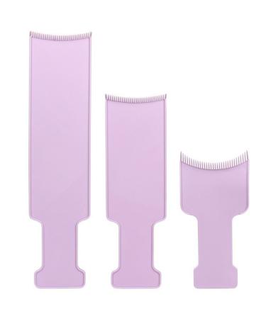 Planche de balayage kit de mise en vidence des cheveux 3 pi ces planche balayage en plastique avec dents peigne en arc kit teinture capillaire largi facile utiliser pour la section l