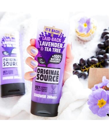  ORIGINAL SOURCE Original Source 4-pack of shower gels in fresh sea salt and sample scents: lime rhubarb and raspberry lavender and tea tree 250 ml - Buy Online on GoSupps.com