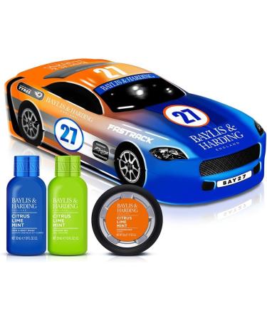 Baylis & Harding Men's Car Tin Gift Set - Citrus Lime & Mint, Vegan Friendly (1 Pack) - Buy Online on GoSupps.com