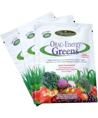 Paradise Herbs ORAC-Energy Greens - 15 Packets (6g Each) | Antioxidant Superfood Supplement - Buy Online on GoSupps.com