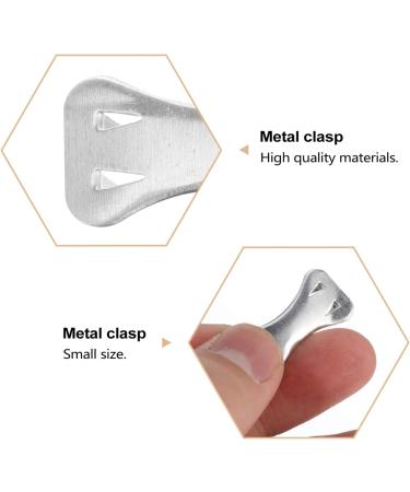 100pcs Four Teeth Butterfly Buckle - Metal Bandage Clasp & Accessories for Secure Bandaging | Durable & Replaceable Aluminum Clips - Buy Online on GoSupps.com