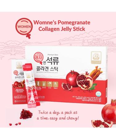 Korean Beauty Baekje Geumsan Women's Pomegranate Collagen Jelly Stick 5.1oz / 30 Count (5 Pack) 1 Count (Pack of 30) - Buy Online on GoSupps.com