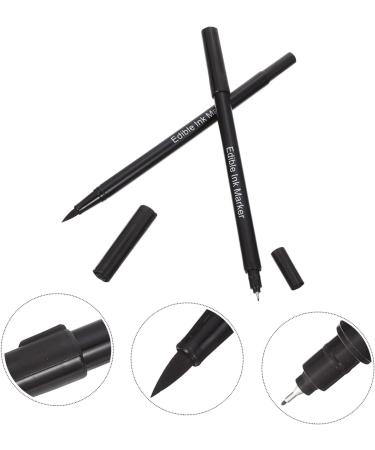 BESTonZON 10 Pcs Baking Pen Edible Ink Marker Baking Ink Pen Baking Painting Pens Edible Pens for Cookie Decorating Edible Ink Pen Dual Tip Markers Plastic Double Head Decorate - Buy Online on GoSupps.com