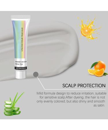  Qkbuza 100g Gray Hair Dye Permanent Hair Color Cream Natural Dye Cream Color Wax - Buy Online on GoSupps.com