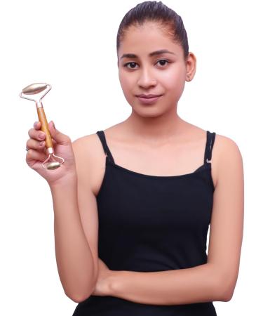 Buy Bronze Kansa Metal Face Roller Massage Tool - Enhance Skin Wellness | Fast International Shipping - Buy Online on GoSupps.com