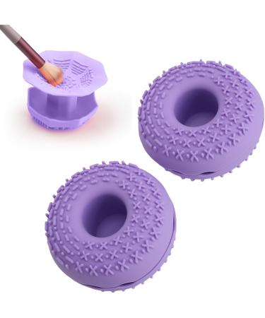 Donut Shape Makeup Brush Cleaner Mat - Silicone for Easy Cleaning & Storage | International Shipping Available - Buy Online on GoSupps.com