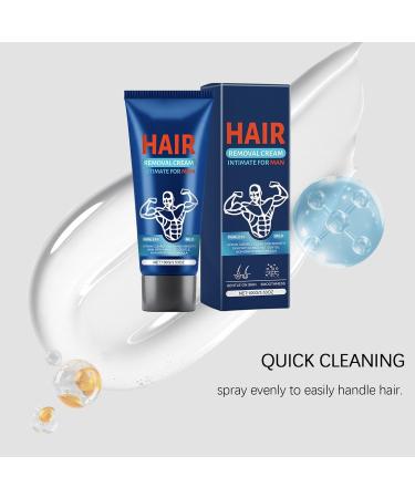 Hair Removal Cream for Men - Grain-Free Personal Care Products Male Body Hair Removal Cream | For Arms Legs Chest Underarms Back Shoulders Bikini Line Gym Swimmers - Buy Online on GoSupps.com