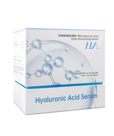 5% Ultra Hydrating Serum Vials with Niacinamide Collagen Stem Cell Wake Nature Perfection|AntiAging|Deep Hydration|CellActivation-1.5ml*30Pcs Ultra Hyaluronic Acid Serum for Face 1 Fl Oz (Pack of 1) - Buy Online on GoSupps.com