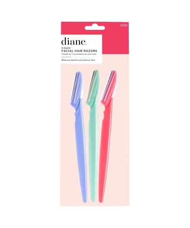 Diane D220 Eyebrow Facial Hair Trimmer Dermaplaning Razor - 3 Pack - Buy Online on GoSupps.com