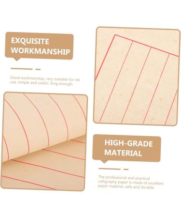 NUOBESTY 50 Sheets Rice Paper Calligraphy Practice Paper Calligraphy Paper for Beginners Calligraphy Ink - Buy Online on GoSupps.com