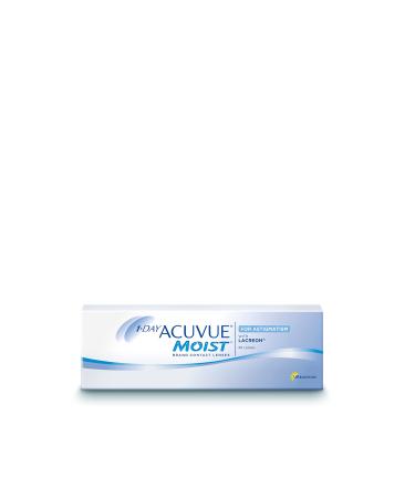 Acuvue Moist 1 -Day for Astigmatism daily lenses -daily contact lenses with -0.25 DPT Cyl -0.75 Ach 10 & BC 8.5 -UV protection moisturizing & comfortable wearing -30 lenses
