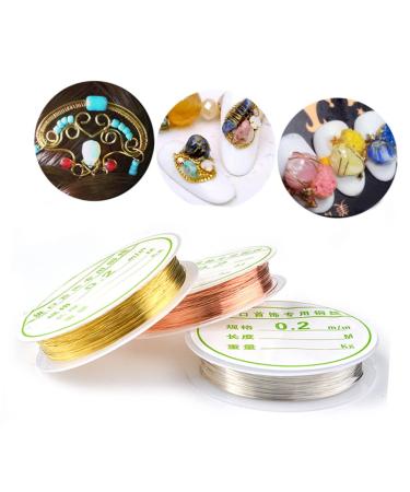Ipetboom Copper Beading Wire Diy Jewelry Bead Stringing Wire Accessories Metal Bracelet Wire Nail Tips Decal Jewelry Wire Beading Wire for Jewelry Acrylic Nail Metal Beading Wire Manual - Buy Online on GoSupps.com