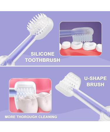 HQSLsund Silicone Baby Toothbrush Set for Teething Training | Soft Bristles, Tongue Cleaner | Toddler Multifunction Brush - Buy Online on GoSupps.com