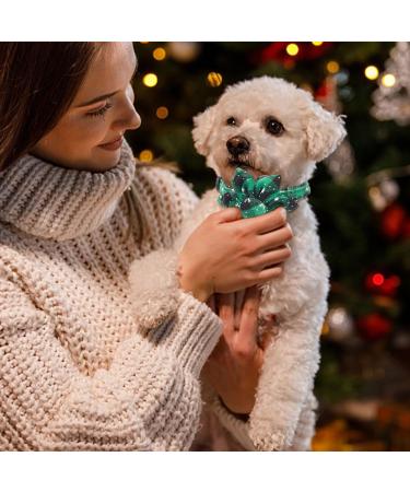 Webeedy Christmas Cat Neckbands - 4 Adjustable Breakaway Collars with Flower & Bell 18-28 cm Holiday Gifts for Cats - Buy Online on GoSupps.com