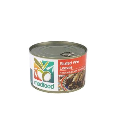 Traditional Hand Stuffed Vine Leaves - Dolmades - Dolmadakia 400g Tin - Vineleaves Stuffed with Rice and Herbs - Buy Online on GoSupps.com