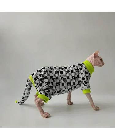 UOSIA Sphynx Hairless Cat High Elasticity Kitten Shirts with Hat&Tail Cover Warm Cat Clothes Cute Cat Pullover Jumpsuit for Cornish Rex Devon Rex Peterbald Hat Coat Tail Cover XL - Buy Online on GoSupps.com