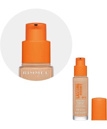 Rimmel Lasting Radiance Medium Coverage Anti Pollution Foundation SPF 25 350 Honey - 30 ml (Upgrade from Rimmel Wake Me Up Foundation) - Buy Online on GoSupps.com