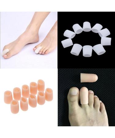Fenteer 20-Piece Silicone Toe Protectors for Men & Women | Gel Toe Caps & Middle Toe Protection - International Shipping Available - Buy Online on GoSupps.com