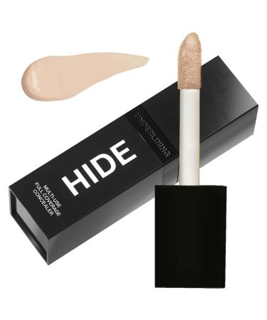 HIDE Liquid Multi-Use Concealer, SEE SHADE FINDER Below for a Perfect Match, Premium Full Coverage Concealer Makeup for Acne, Dark Spot / Dark Circles, Hyperpigmentation, Blemishes, Oil Free – For All Skin Types (Champagne…