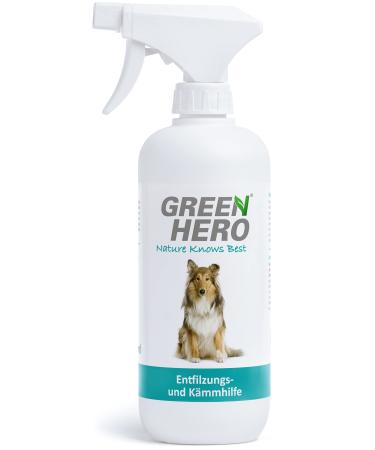 Green Hero DEFAGING AND KOMMATION AGAU 500ML fur care for dogs and cats fur spray for dogs for removing nodes de-filter spray degradation spray fur care