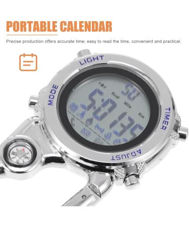 BESPORTBLE Mini Clip Microlight Watch Carabiner Fob Watch Backpacker Clip on Pocket Watch for Outdoor Sports Blue Dark Blue - Buy Online on GoSupps.com