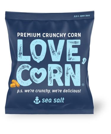 LOVE CORN Sea Salt Snack: Crunchy Corn, 20 bags, Non-GMO, Gluten-Free, Plant Based, Low-Sugar - Buy Online on GoSupps.com