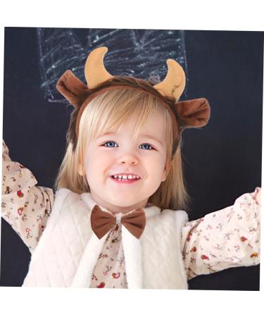 FRCOLOR Animal Headgear Headband Made of Cattle Horn Animal Cosplay Headband Photo Prop Animal Headbands for Women Demon Cattle Clothing Accessories Child Horns Fabric - Buy Online on GoSupps.com