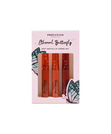 Buy Profusion Cosmetics Empowered Butterfly Soft Matte Lip Creme Set - Versatile Trio for Day to Night Elegance | International Shipping Available - Buy Online on GoSupps.com