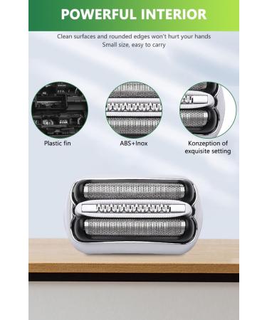 32S Series 3 Replacement Head for Braun 3000s-3090cc Shavers - Cordless Razor Foil Blade for Men - Buy Online on GoSupps.com