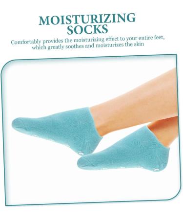HONMEET 2 Pairs Gel Socks Heel Socks for Dry Cracked Feet Features Socks for Women Reusable Moisturizing Socks Dry Feet Socks Cracked Heel Repair Socks Foot Spa Socks Vegetable Gel 22.00X10.00X1.00CM - Buy Online on GoSupps.com